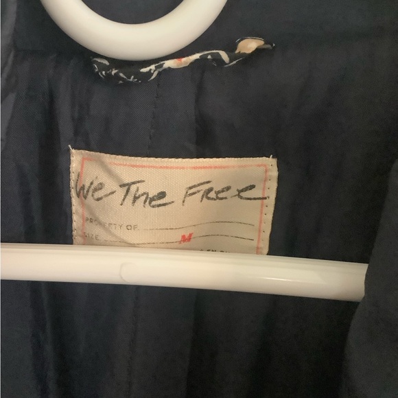 Free People We the Free On My Mind bomber jacket floral trim Sz M - Picture 4 of 6